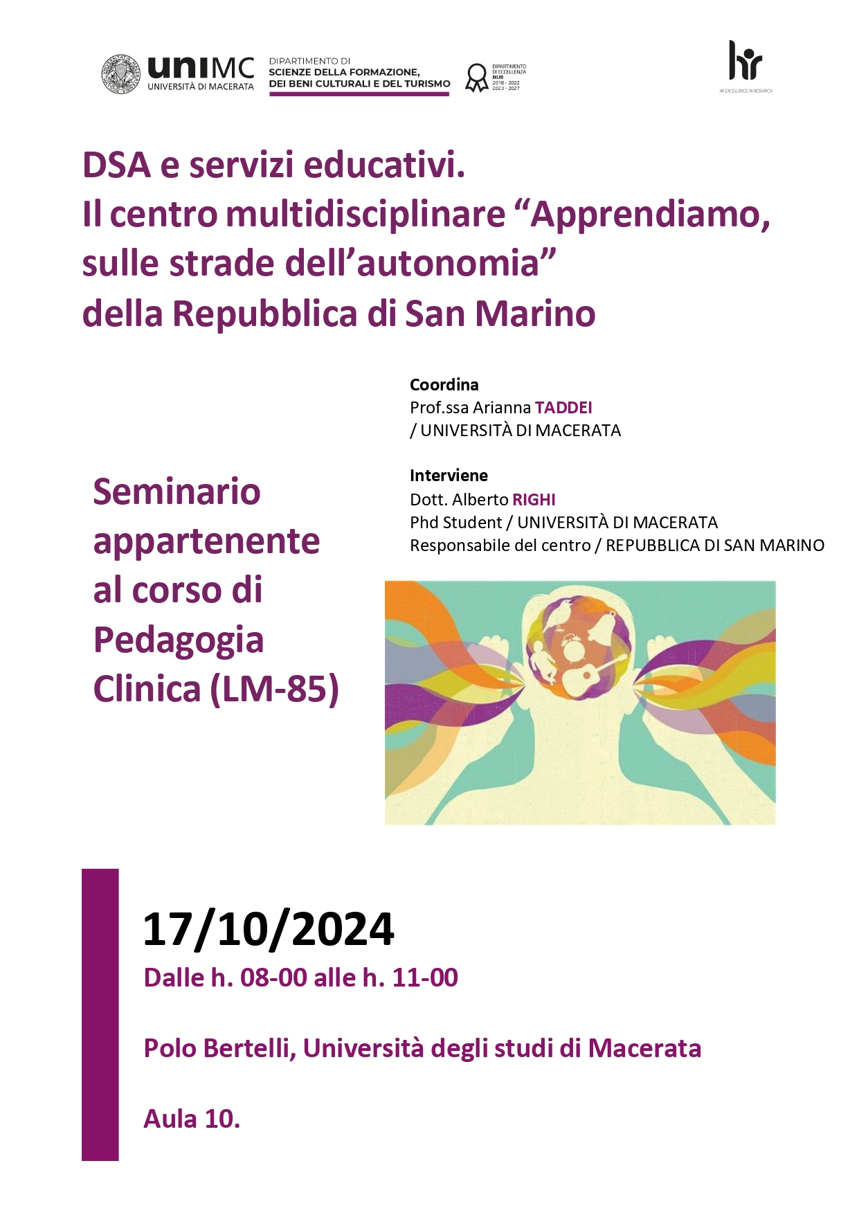Seminario sui DSA e i Servizi educativi. 