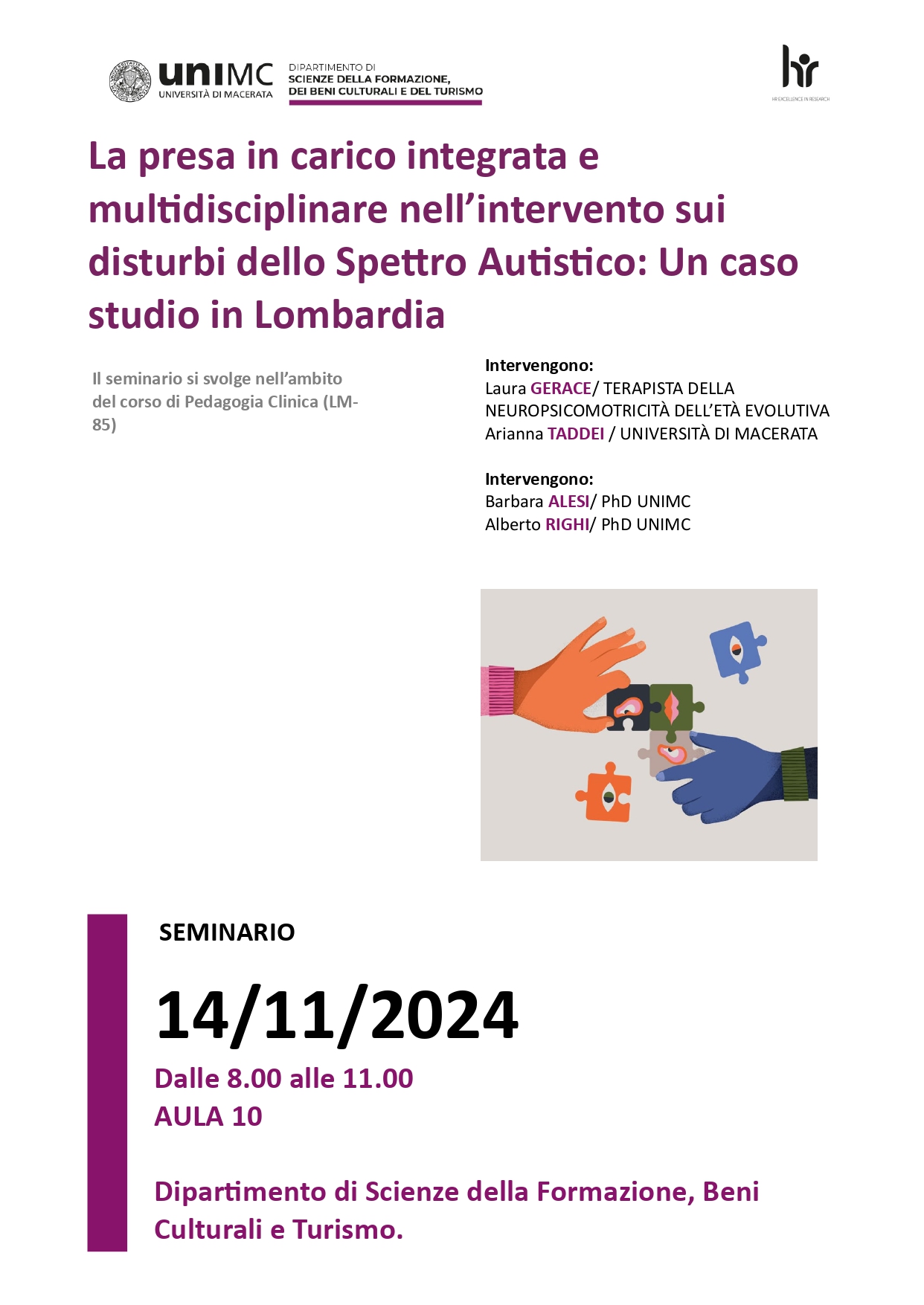 La presa in carico integrata e multidisciplinare nell’intervento sui disturbi dello Spettro Autistico: Un caso studio in Lombardia
